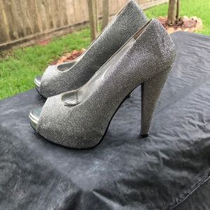 silver heels